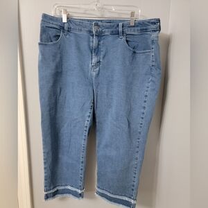Chicos Denim Capris Size 2.5